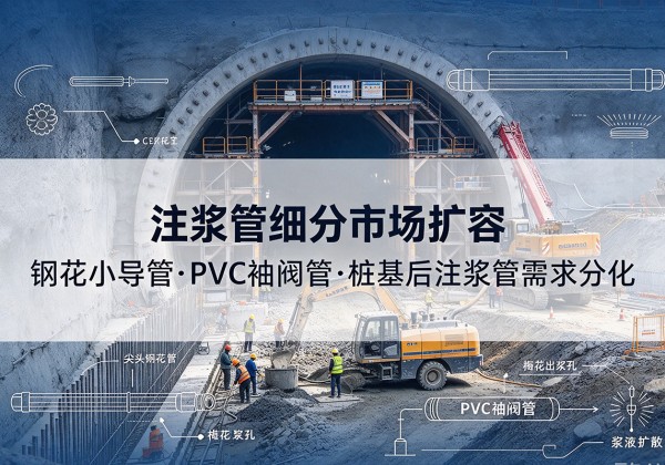 玉泉注浆管细分市场扩容，隧道钢花小导管、PVC 袖阀管、桩基后注浆管需求分化