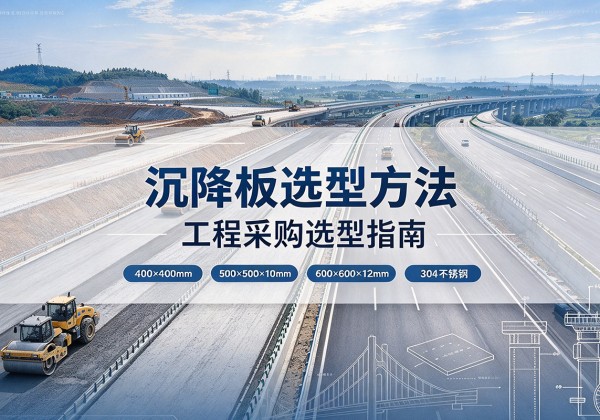 玉泉沉降板选择方法